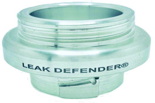 A leak defender is an aluminum seal ring that has been used to protect the water from leaks.