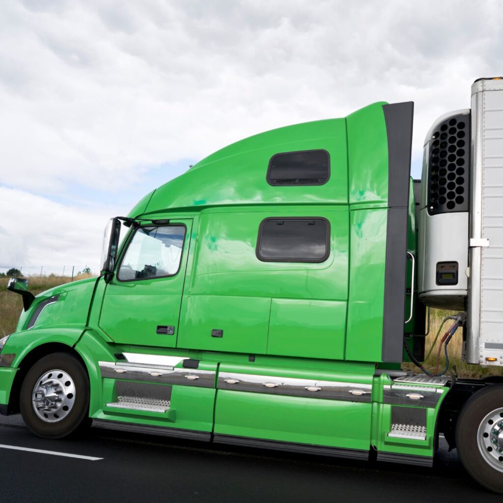 commercial truck on highway